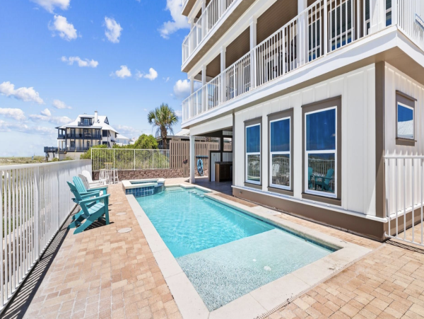 Six Bedroom Gulf Front Vacation Rental in Grayton Beach
